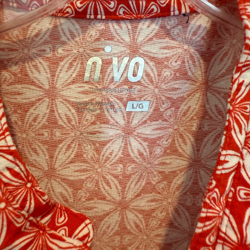 Women's Red Patterned Top - Picture 7 of 7
